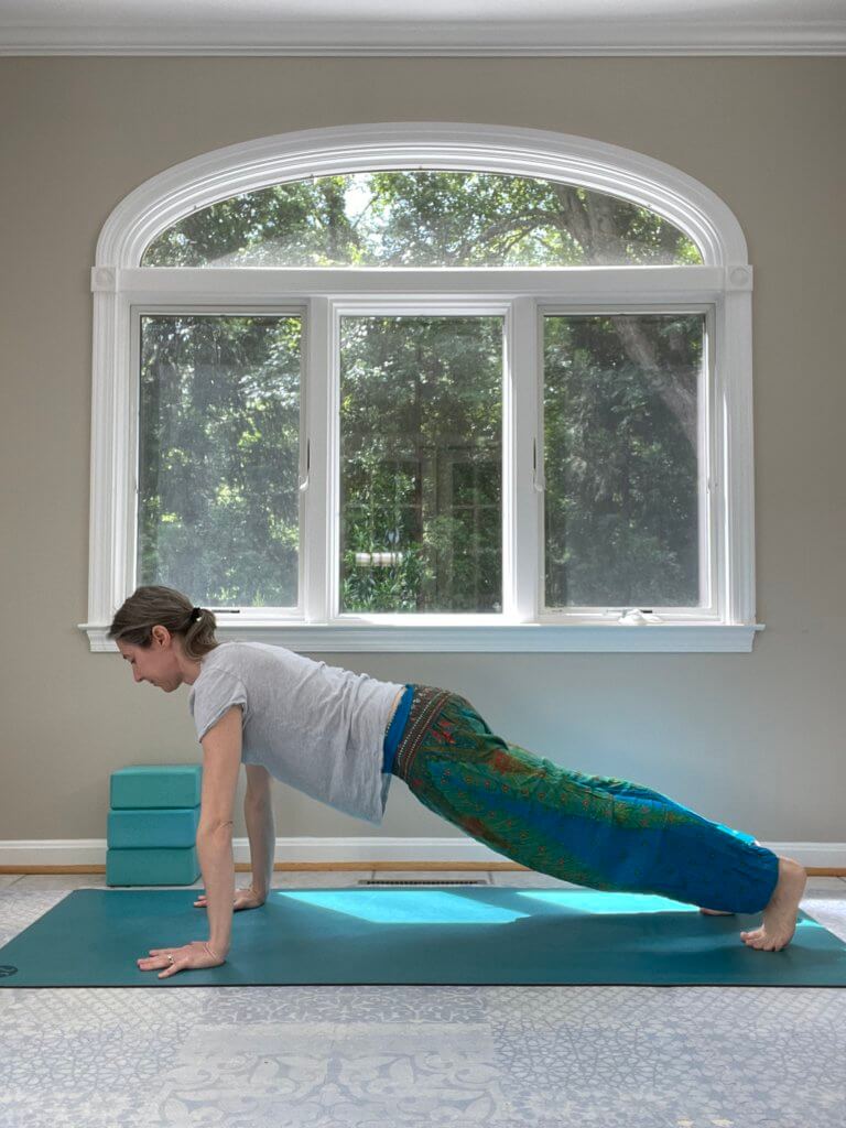 Yoga Mom Beginner Plank Pose